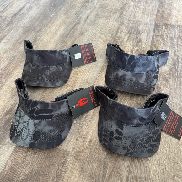 NWT! Kryptek Gray and Black Camo Print Outdoor Cap Visor - Picture 2 of 9